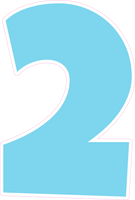 LG 30" Individuals - Flat Baby Blue