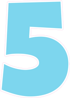 LG 30" Individuals - Flat Baby Blue