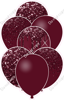 Burgundy Balloon Bundle