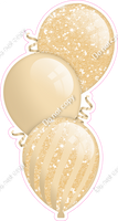 Sparkle - Champagne Triple Balloon Bundle