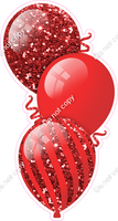 Sparkle - Red Triple Balloon Bundle