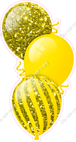 Sparkle - Yellow Triple Balloon Bundle