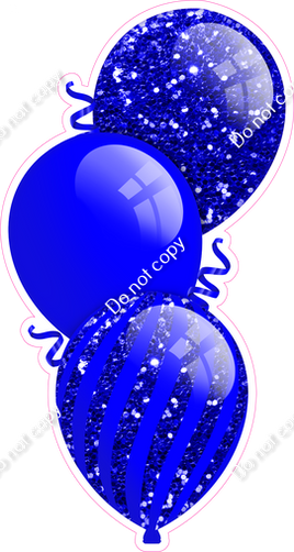 Sparkle - Blue Triple Balloon Bundle
