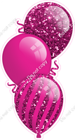 Sparkle - Hot Pink Triple Balloon Bundle