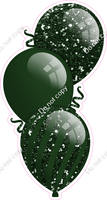 Sparkle - Hunter Green Triple Balloon Bundle