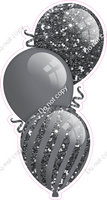 Sparkle - Silver Triple Balloon Bundle