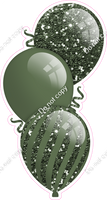 Sparkle - Sage Triple Balloon Bundle