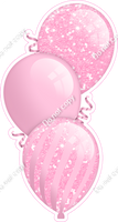 Sparkle - Baby Pink Triple Balloon Bundle