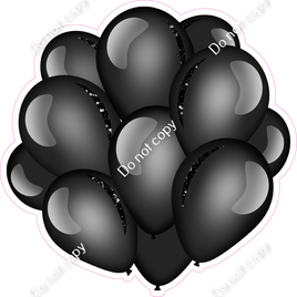 Flat - Black Balloon Cluster w/ Variants