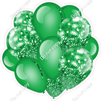 Bokeh - Green Balloon Cluster w/ Variants