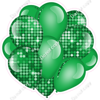 Disco - Green Balloon Cluster w/ Variants