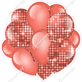 Disco - Coral Balloon Cluster