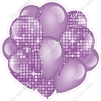 Disco - Lavender Balloon Cluster w/ Variants