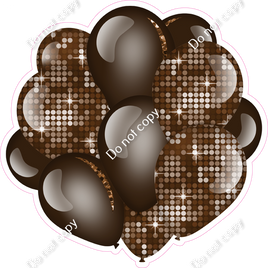 Disco - Chocolate Balloon Cluster w/ Variants