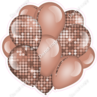 Disco - Rose Gold Balloon Cluster w/ Variants