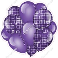 Disco - Purple Balloon Cluster w/ Variants