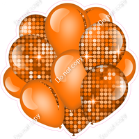 Disco - Orange Balloon Cluster w/ Variants