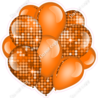 Disco - Orange Balloon Cluster w/ Variants