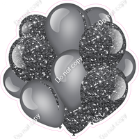 Sparkle - Silver Balloon Cluster w/ Variants