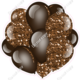 Sparkle - Chocolate Balloon Cluster w/ Variants