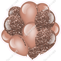 Sparkle - Rose Gold Balloon Cluster w/ Variants
