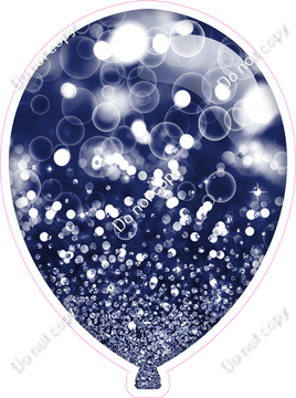 Bokeh - Navy Blue Balloon