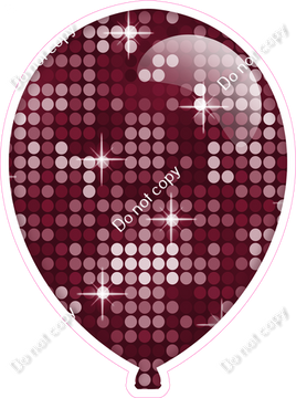 Disco - Burgundy Balloon