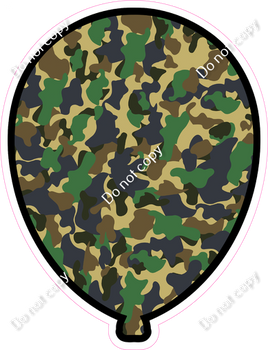 Camo Balloon - Outlined