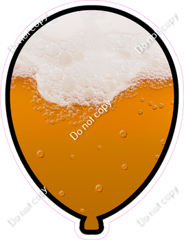 Beer Balloon - Outlined