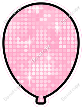 Disco - Baby Pink Balloon - Outlined