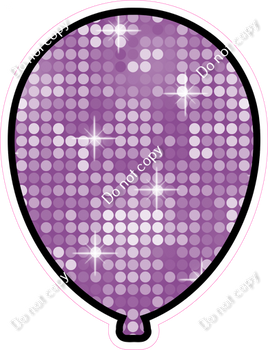 Disco - Lavender Balloon - Outlined