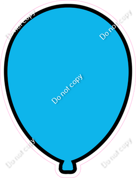Flat - Caribbean Balloon - Outlined