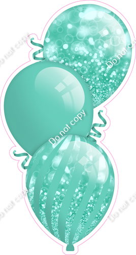 Bokeh - Mint Triple Balloon Bundle