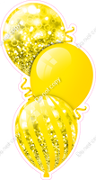 Bokeh - Yellow Triple Balloon Bundle