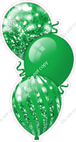 Bokeh - Green Triple Balloon Bundle