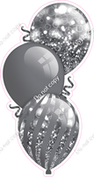Bokeh - Silver Triple Balloon Bundle