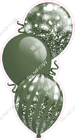 Bokeh - Sage Triple Balloon Bundle