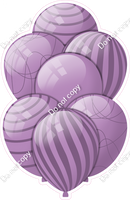 All Lavender Balloons - Lavender Flat Accents