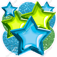 Caribbean & Lime Balloon Star Bundle