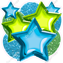 Caribbean & Lime Balloon Star Bundle