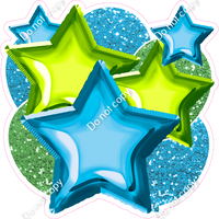 Caribbean & Lime Balloon Star Bundle