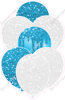 Caribbean & White Balloon Bundle