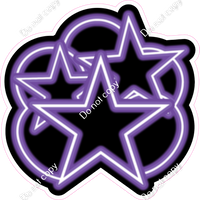 NEON - Purple Balloon & Star Bundle