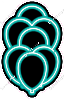 NEON - Teal XL Balloon Bundle