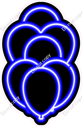 NEON - Blue XL Balloon Bundle