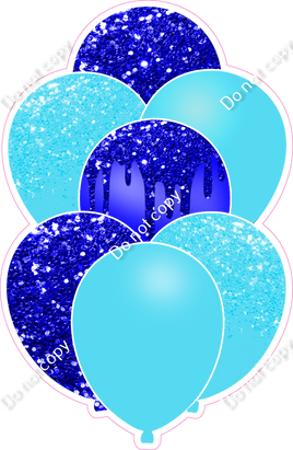 Blue & Baby Blue Balloon Bundle
