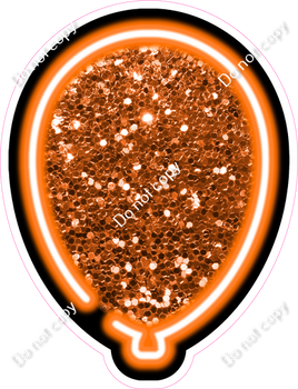 NEON - Orange Balloon - Sparkle