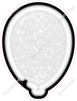 NEON - White Balloon - Sparkle