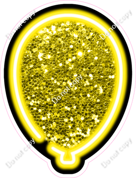 NEON - Yellow Balloon - Sparkle
