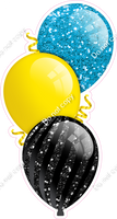 Sparkle - Caribbean, Yellow, Black Triple Balloon Bundle